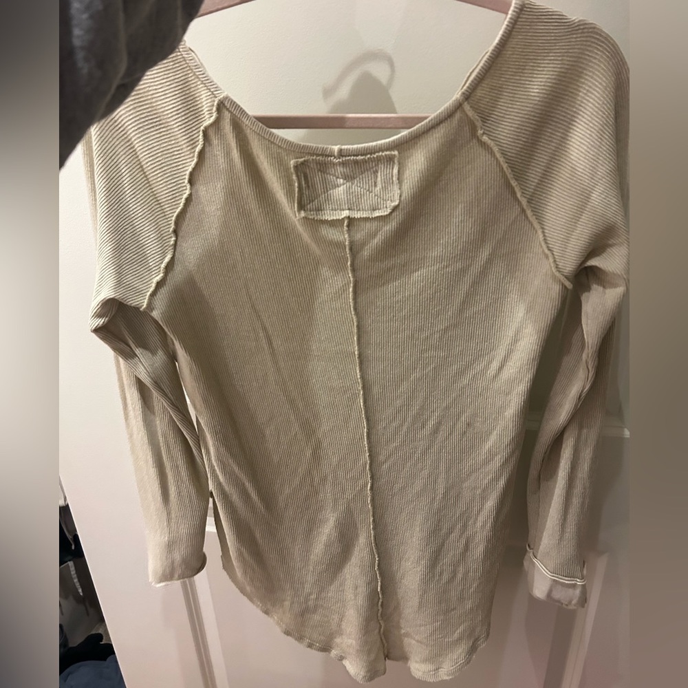 Free people long sleeve ribbed tunic